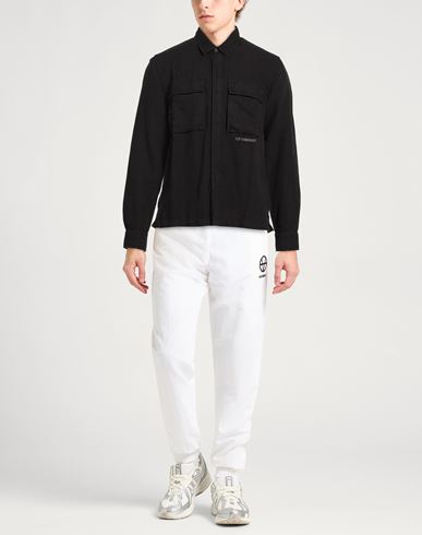C. p. Company Man Shirt Black Size S Cotton, Linen