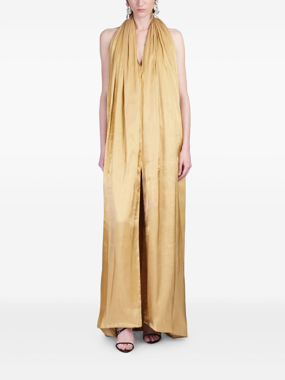 Gigi Dress Dress Woman In Green Polyester