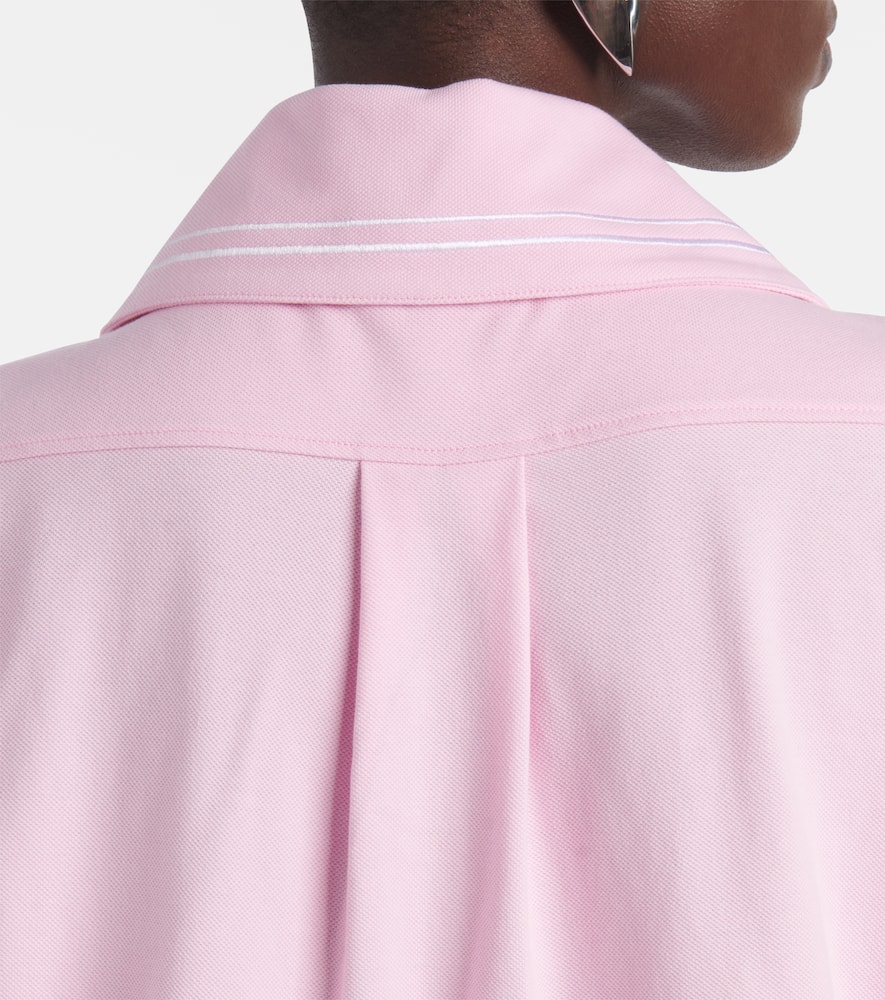 Patou Logo cotton polo dress
