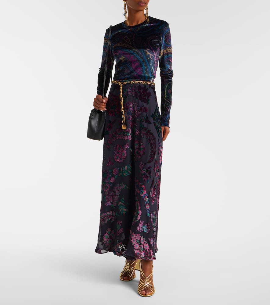 Floral maxi skirt