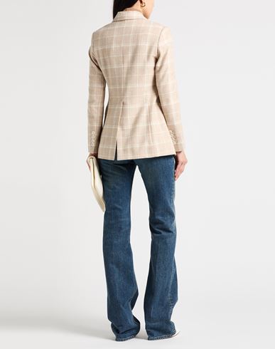 Platinum Woman Blazer Sand Size 0 Alpaca wool, Wool, Polyamide