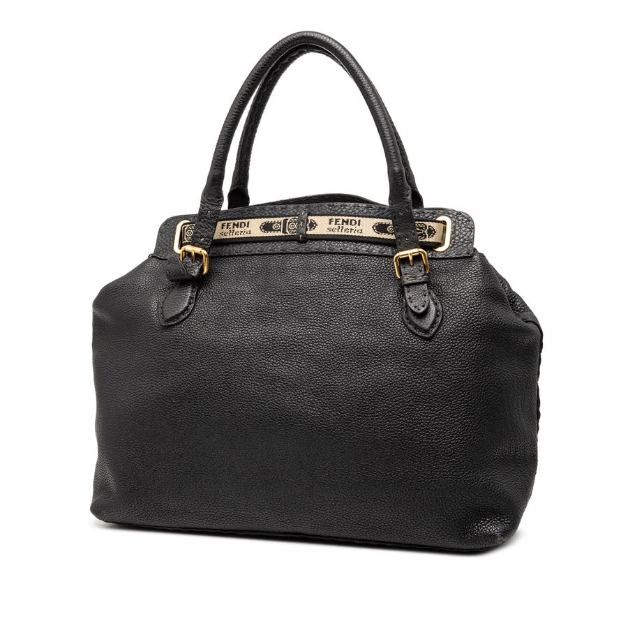 Pre-owned Large Leather Selleria Villa Borghese Tote Ladies 2390 8BN156 YGB 088