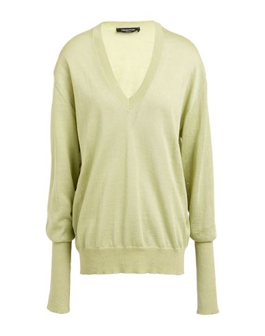 Woman Sweater Light green Size 10 Linen, Silk