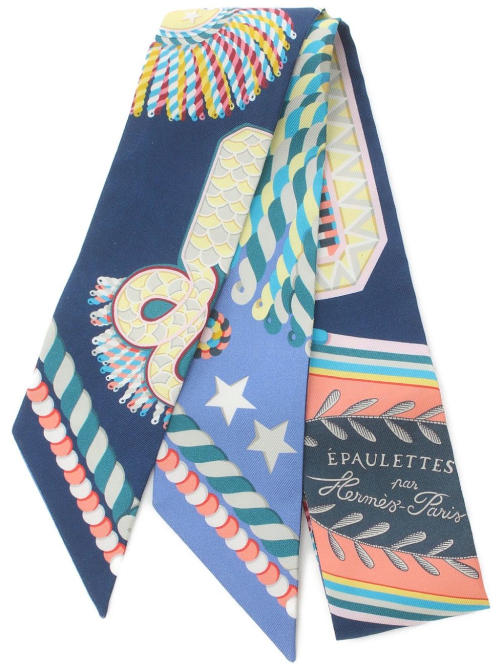 2010s Twilly Epaulettes de Gala scarf - Blue