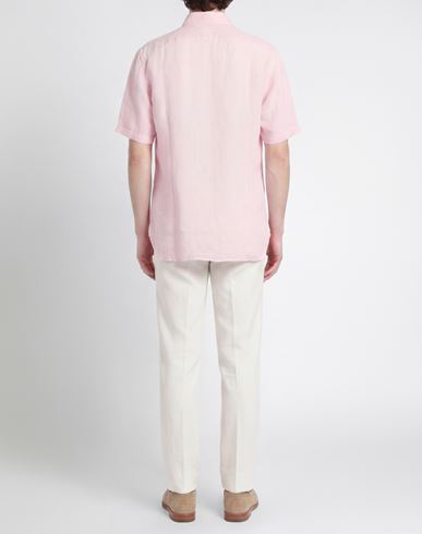 Man Shirt Pink Size XXL Linen