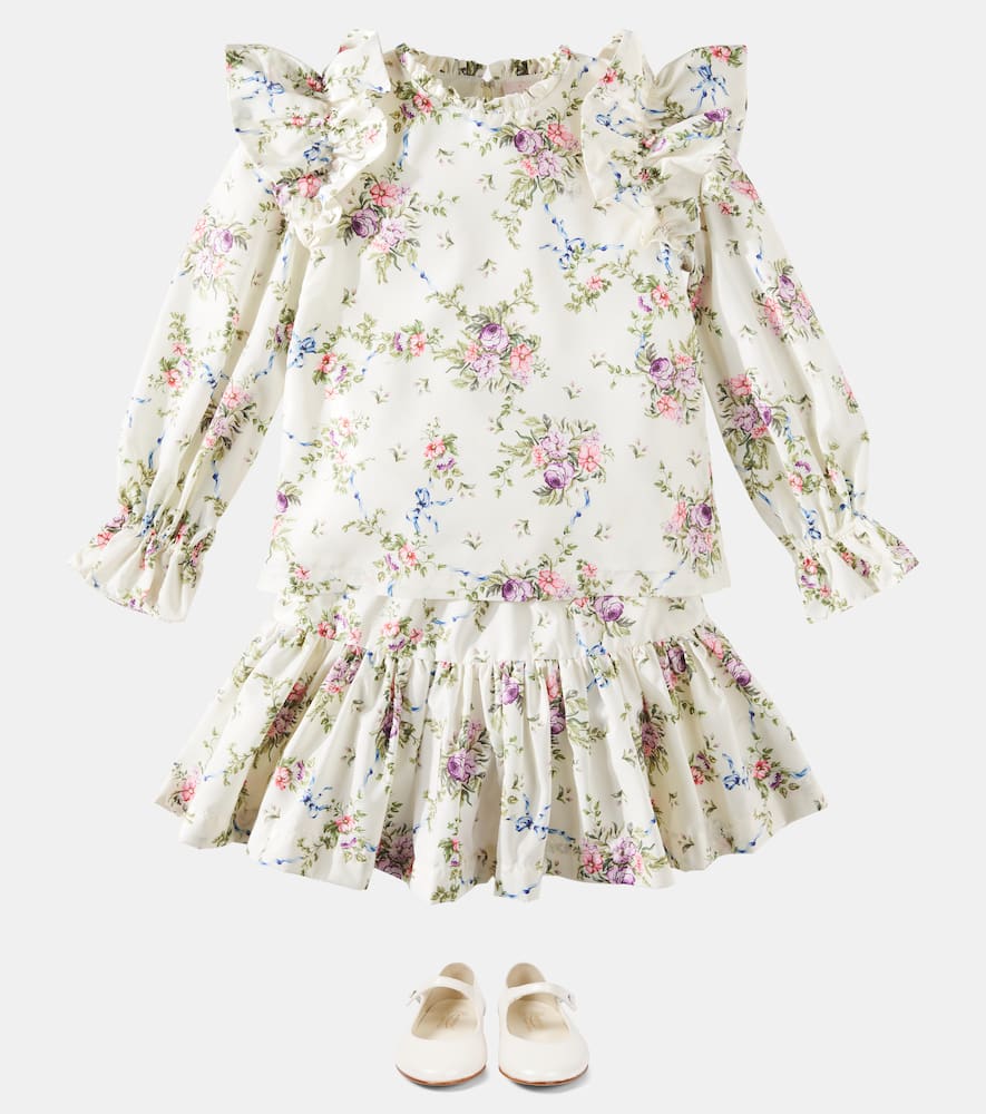 Tutu Du Monde Belle ruffled floral blouse
