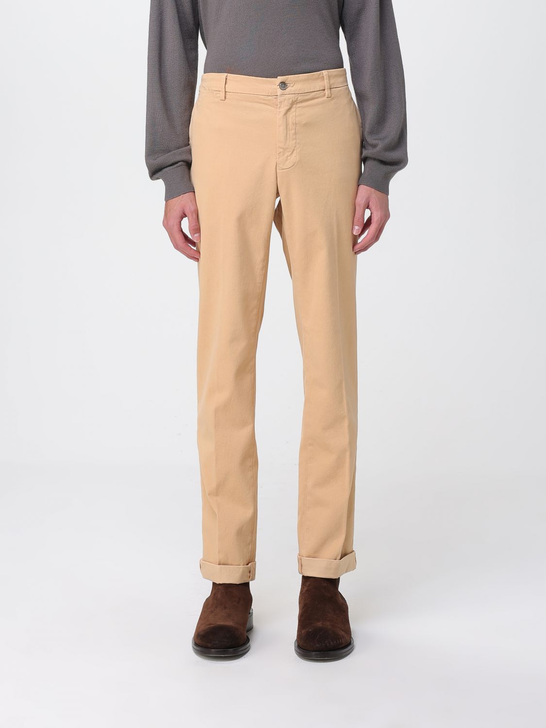 Pants Men color Beige