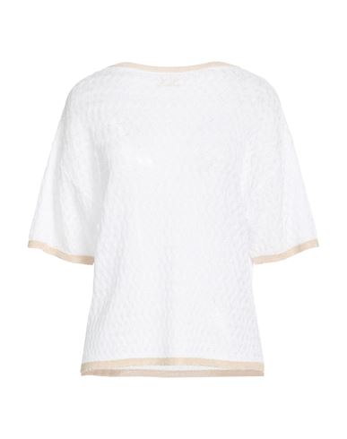 Woman Sweater White Size 4 Viscose, Polyester