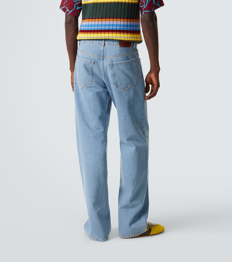 Logo straight jeans