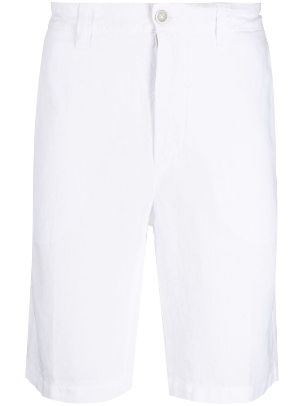 Linen Bermuda shorts - White