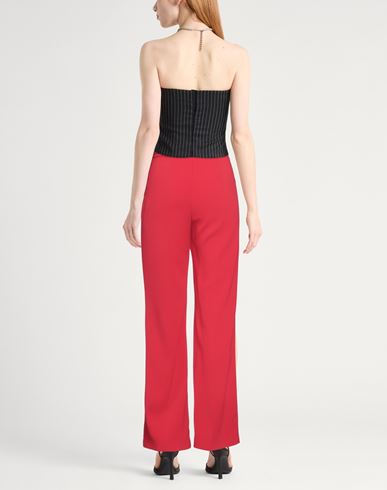 Woman Pants Red Size 2 Polyester, Elastane
