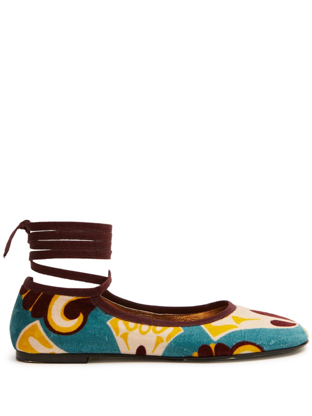 Winter ballerina shoes - Blue