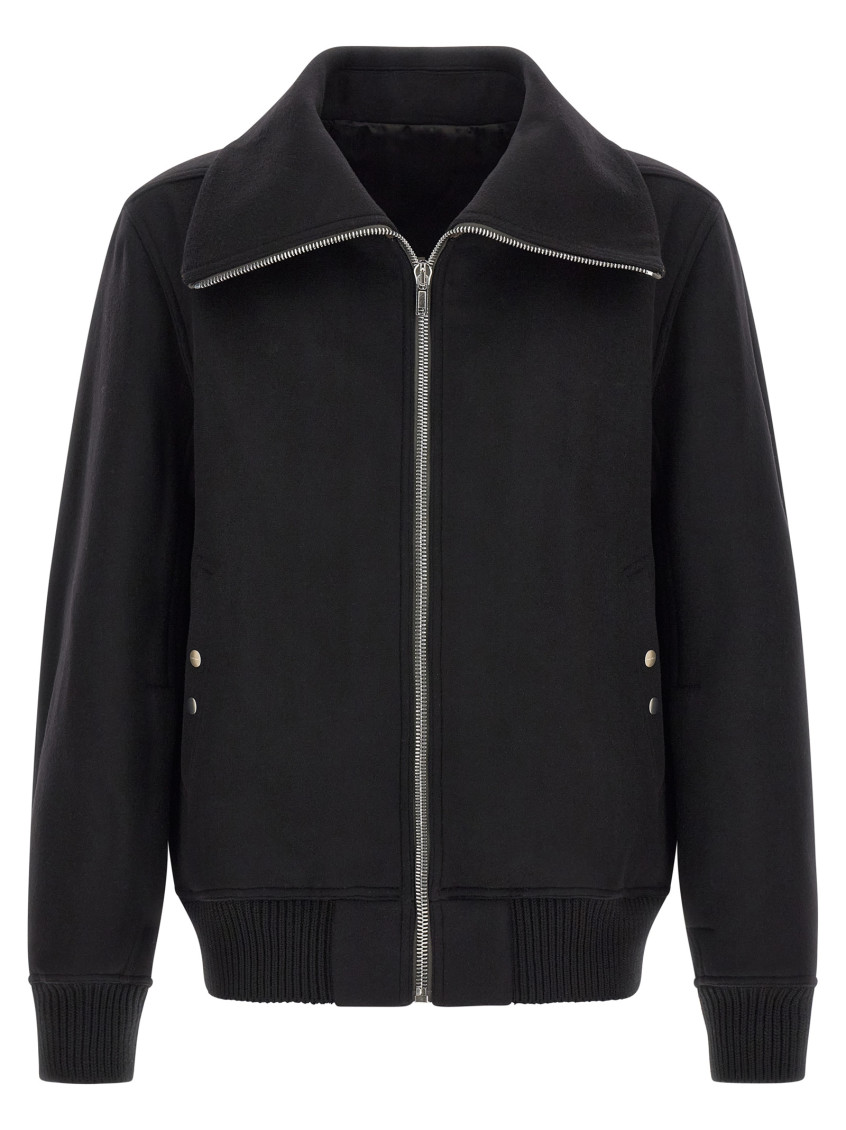 Rick Owens - dracuflight high collar bomber coat