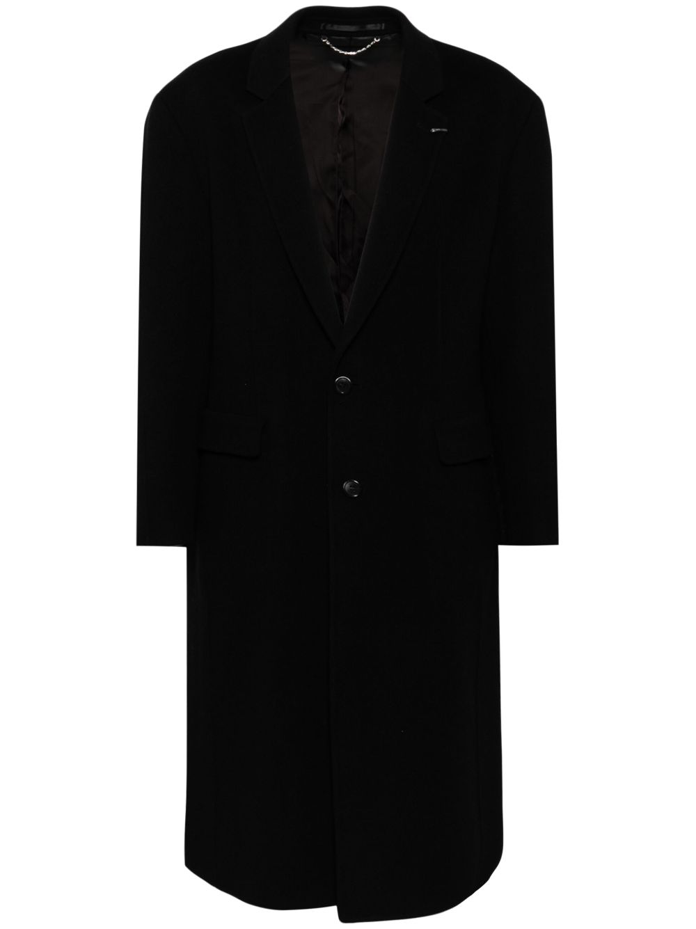 Single-breasted coat - Black
