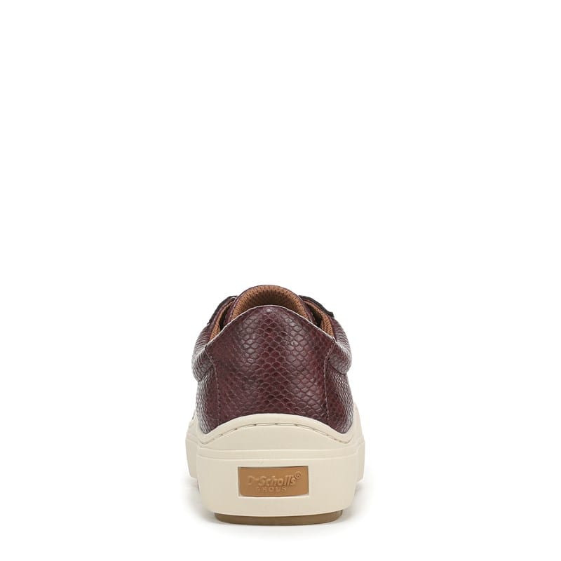 Women's Time Off Sneakers (Dark Red Faux Leather)