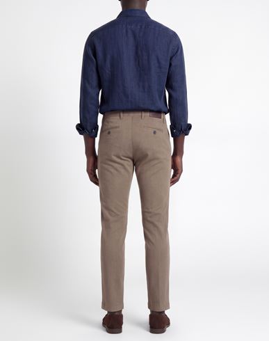 Man Pants Beige Size 28 Cotton, Elastane
