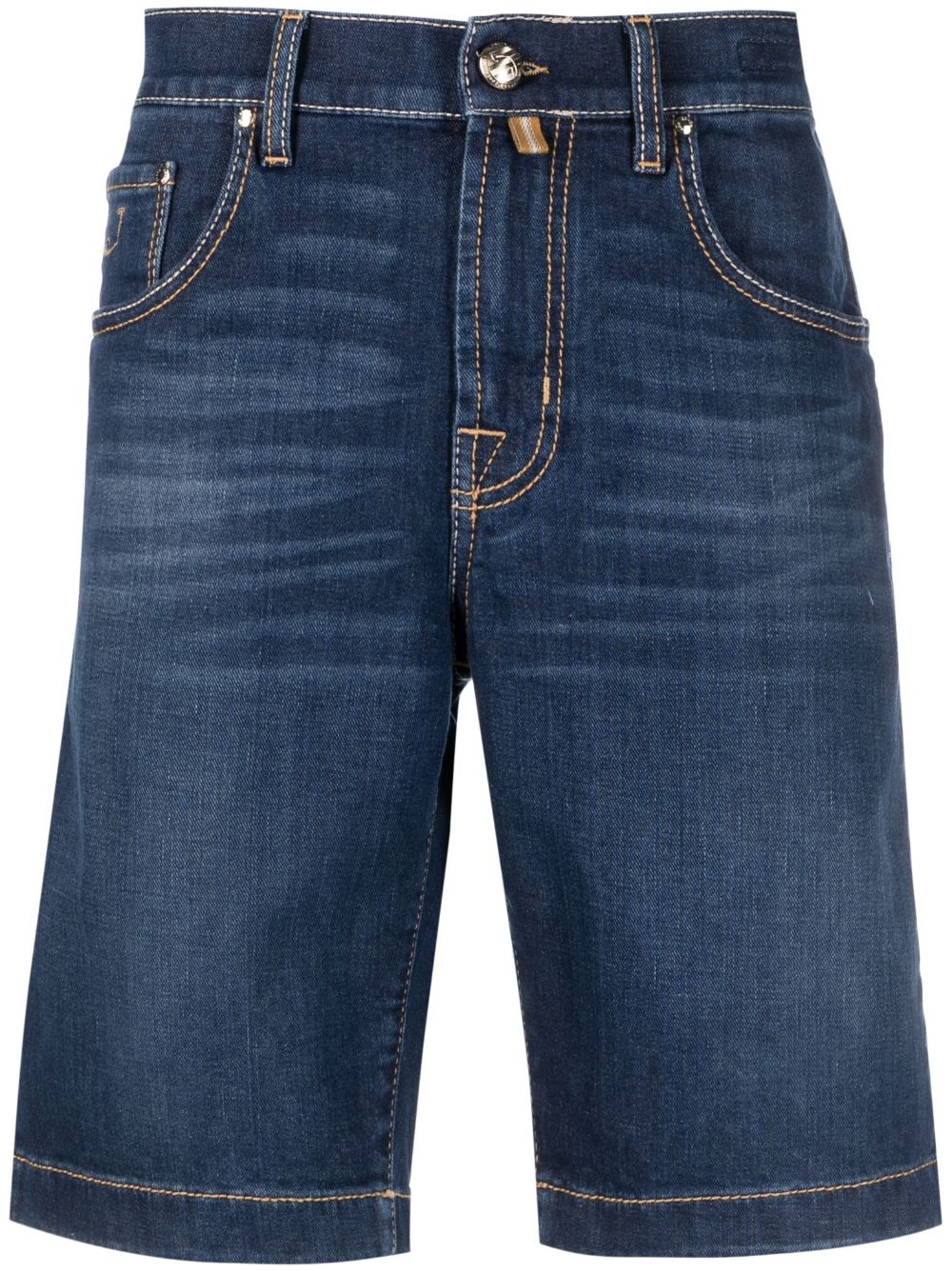 Denim cotton shorts - Blue