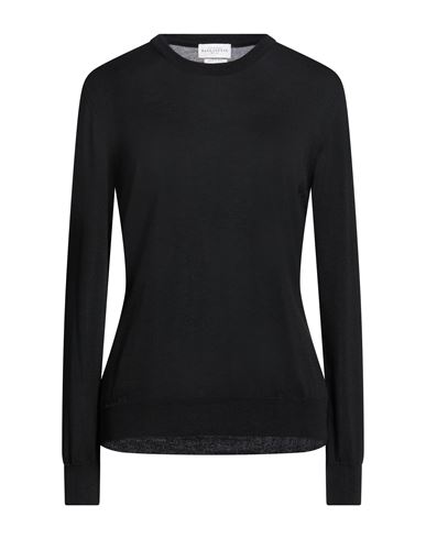 Woman Sweater Black Size 6 Silk, Cotton