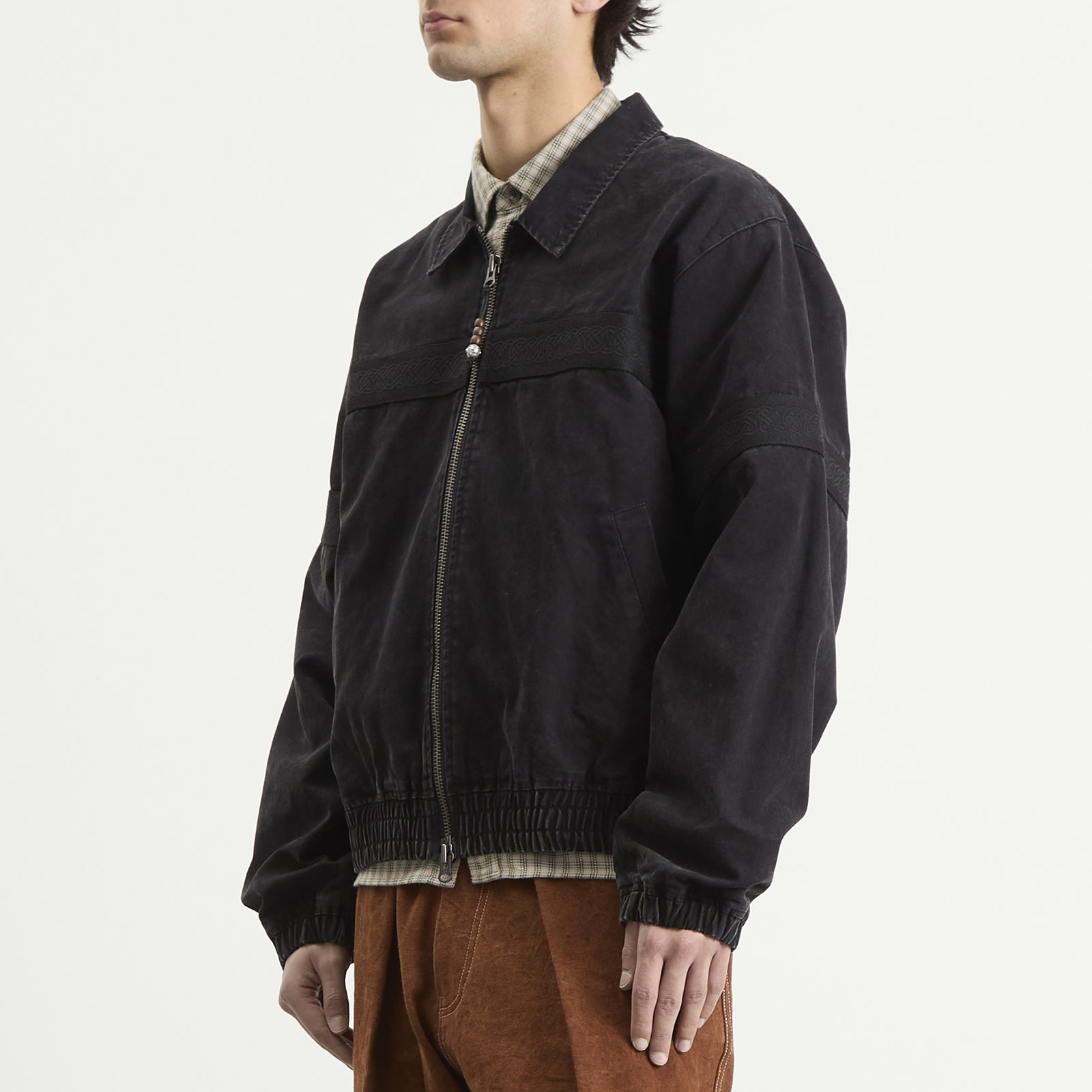Men's Celtic Track Jacket in Ash