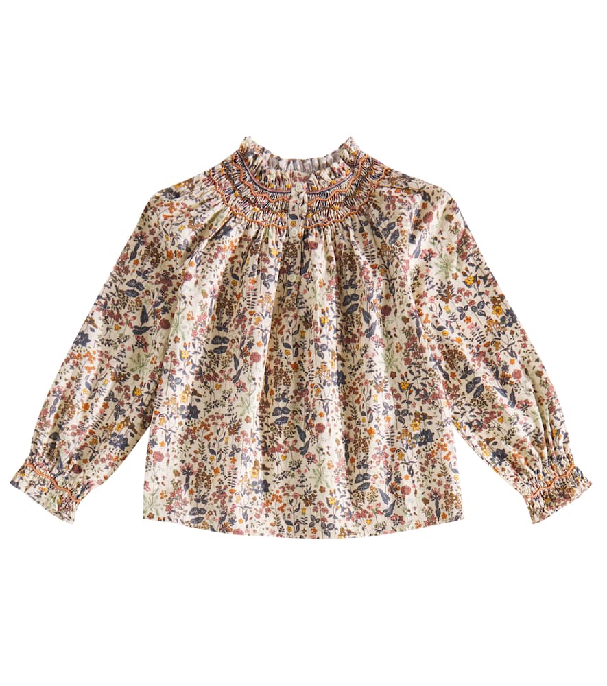 Bonpoint Gwyneth floral cotton corduroy dress