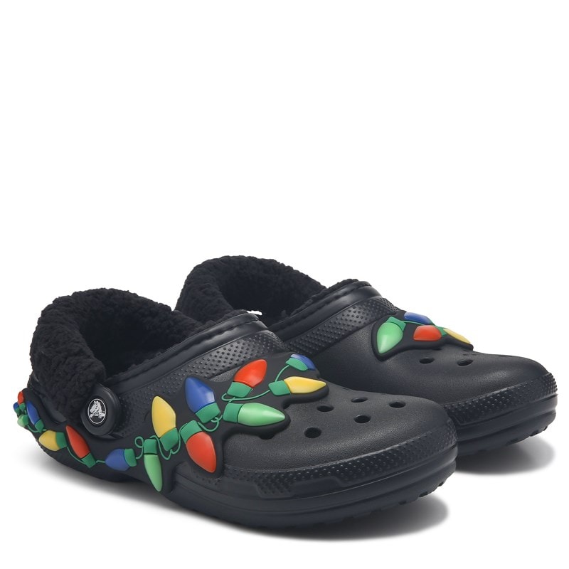 Classic Holiday Lined Clog Shoes (Black)