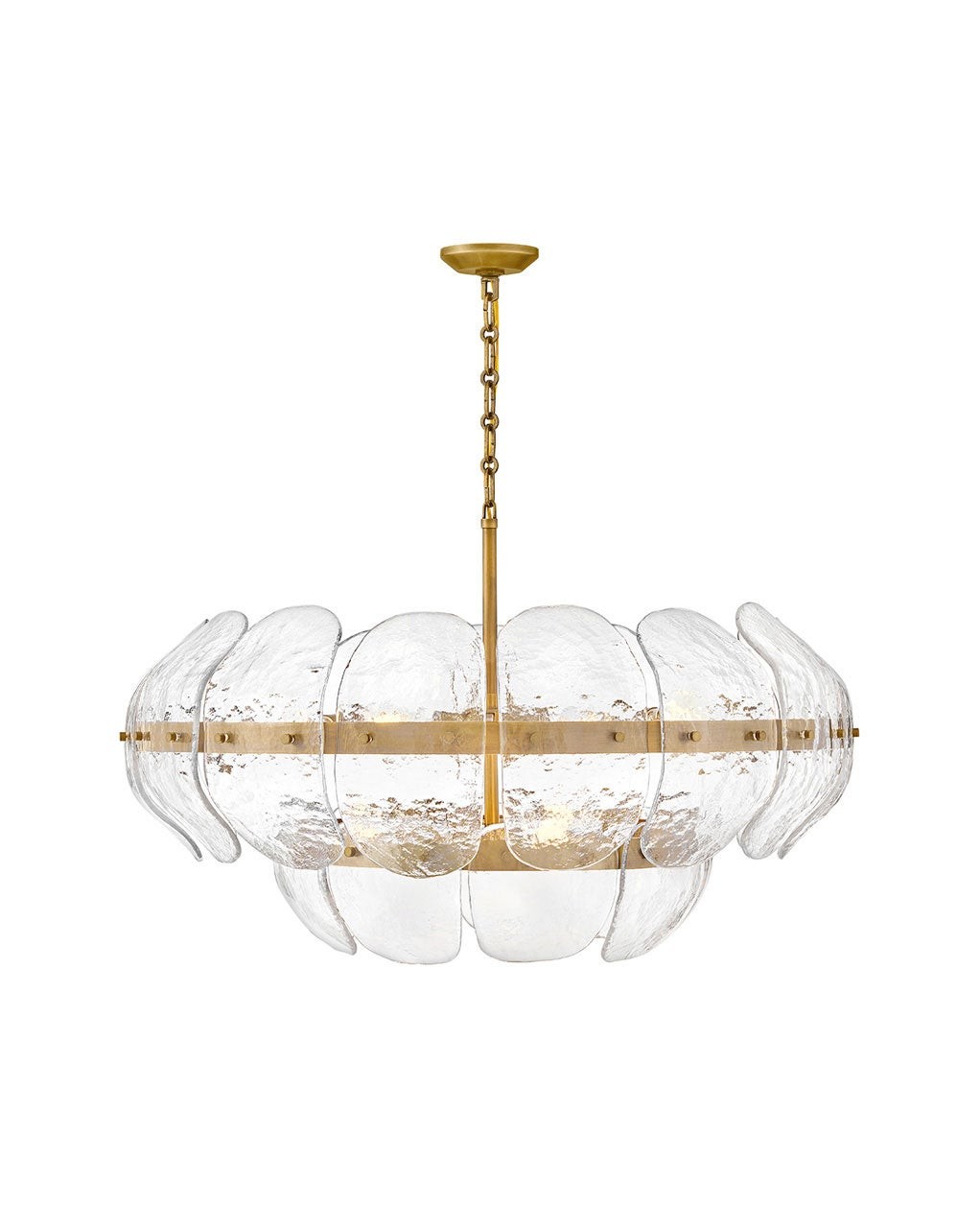 Heritage Brass LED Chandelier from the Lillia Collection