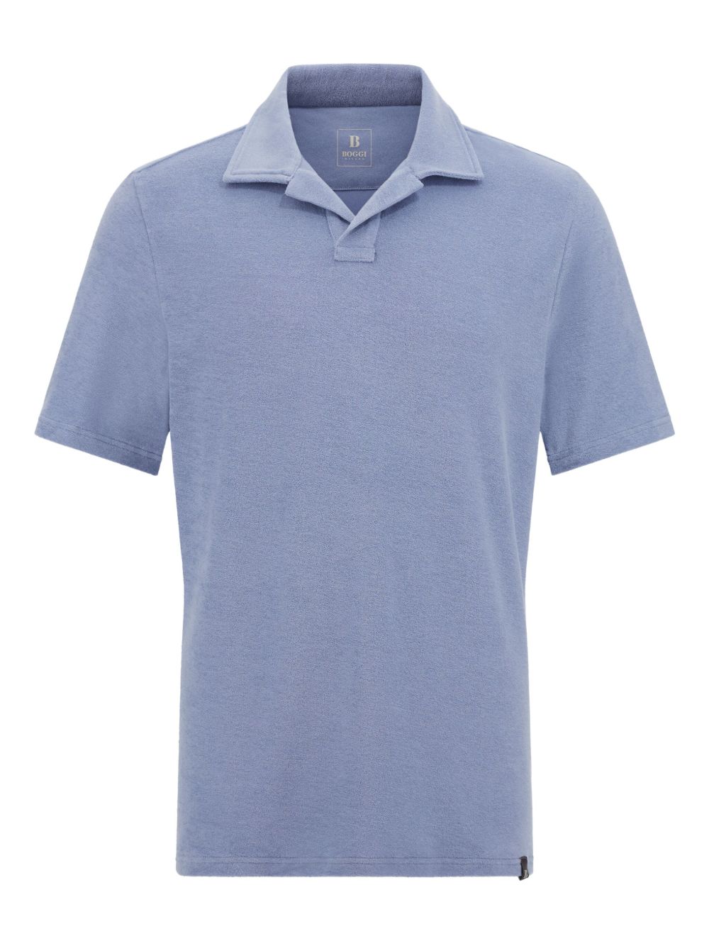 Boggi Milano Cotton/Nylon Polo Shirt - Blue
