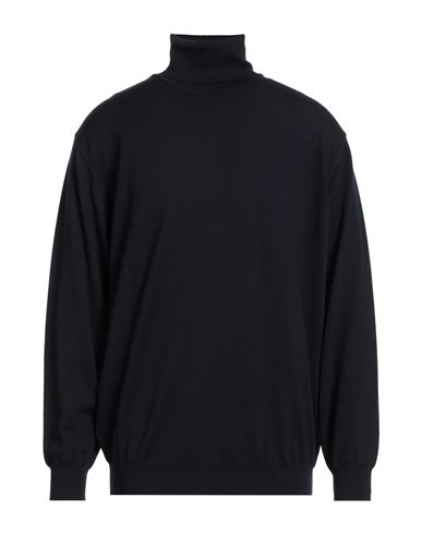 Man Turtleneck Midnight blue Size 46 Virgin Wool