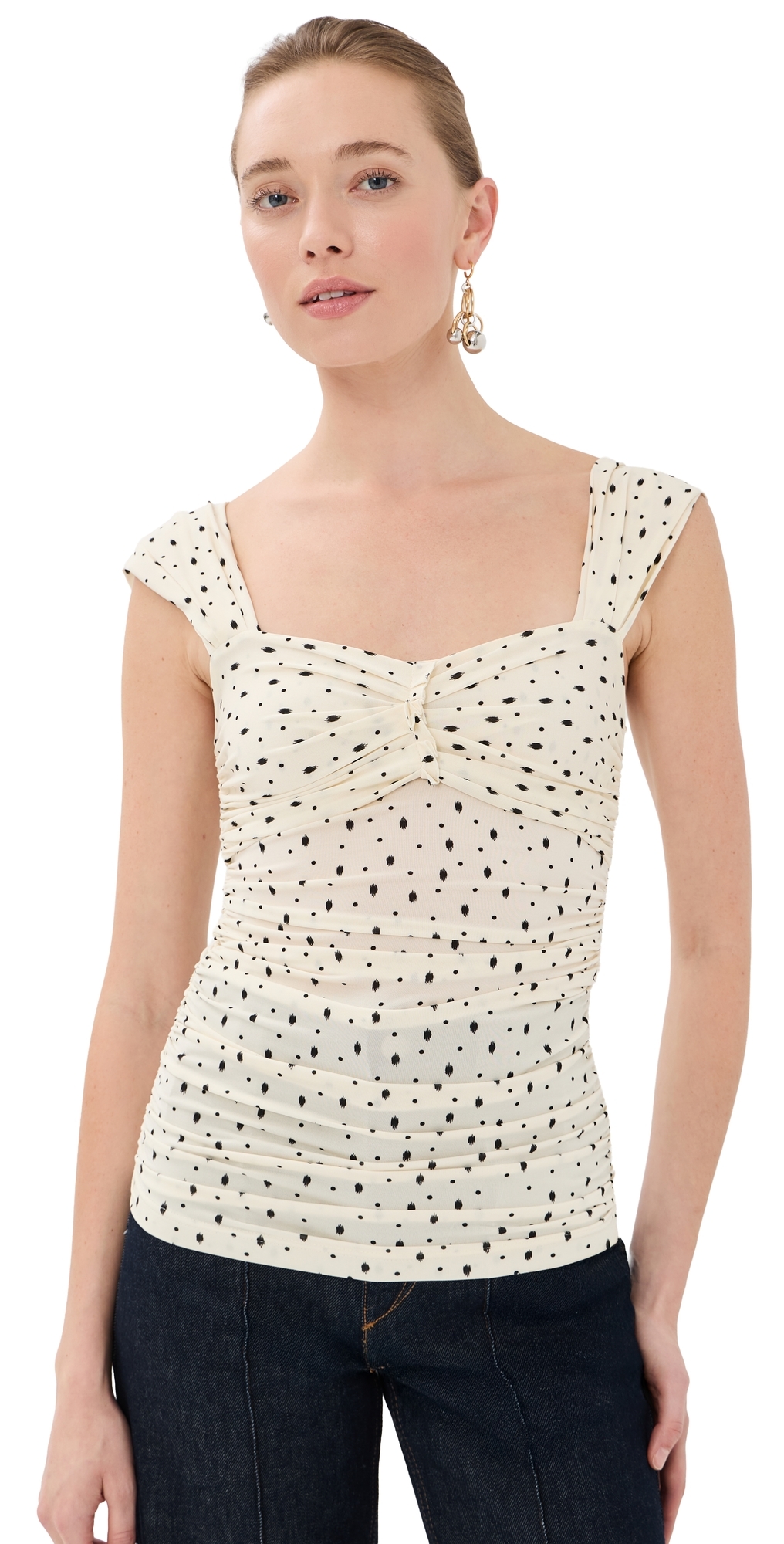 Gemina Top Ecru/Black