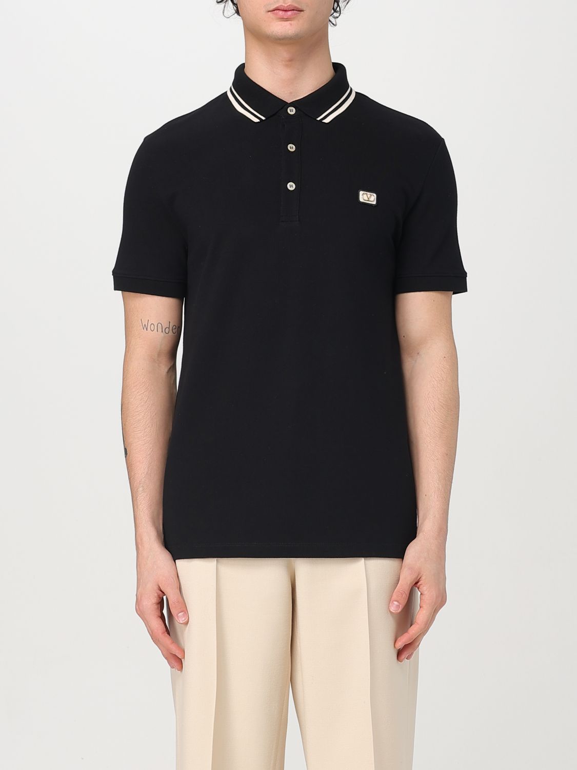 Polo Shirt Men color Black
