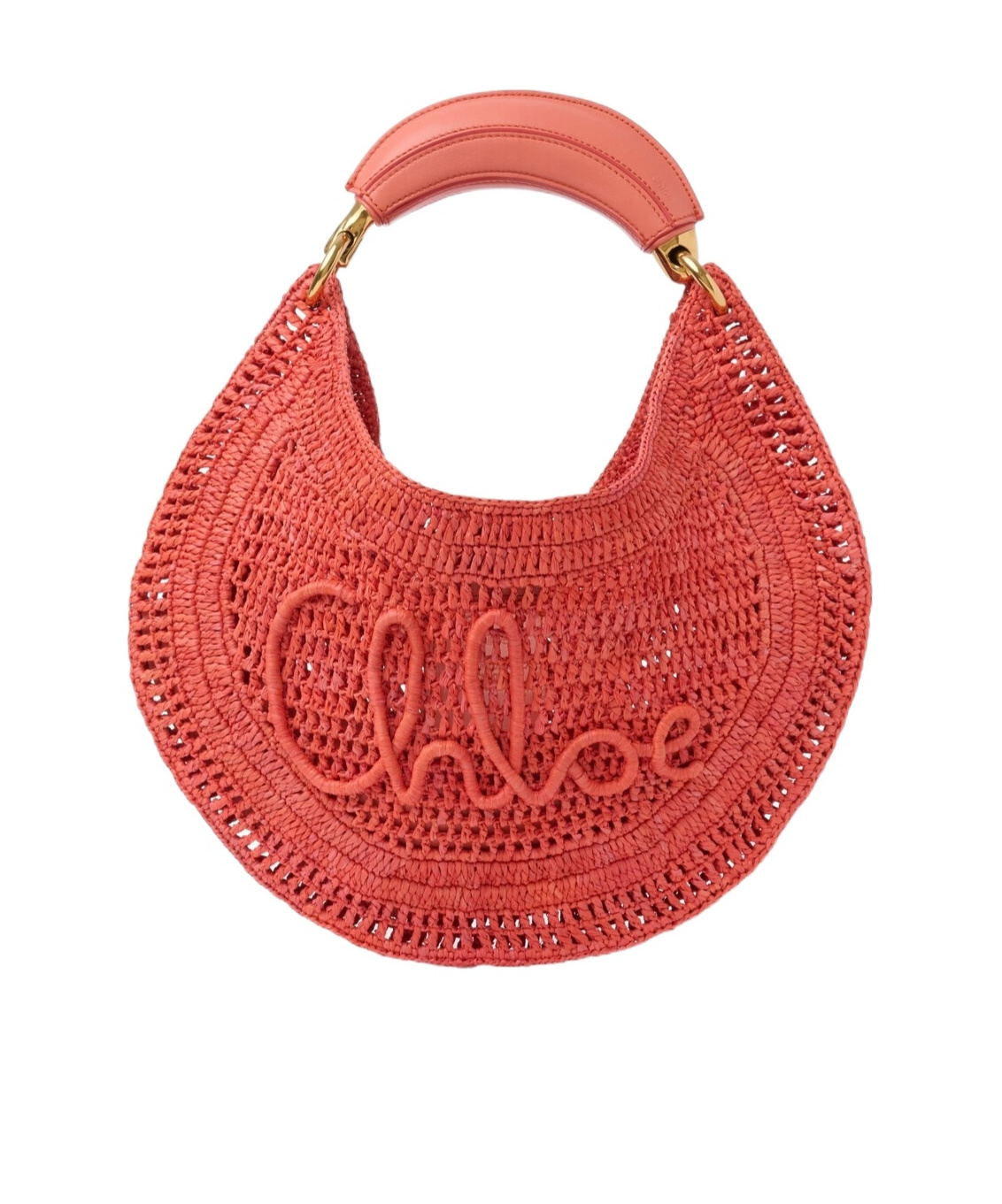 Chloé Summer Banana Woven Top Handle Bag