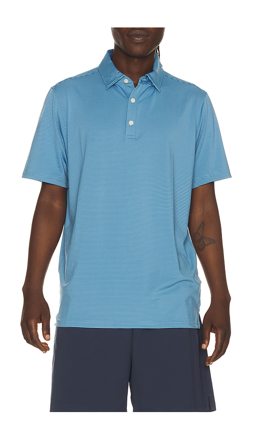 Rhone drive time polo en color azul M también en L, S, XL/1X, XXL/2X