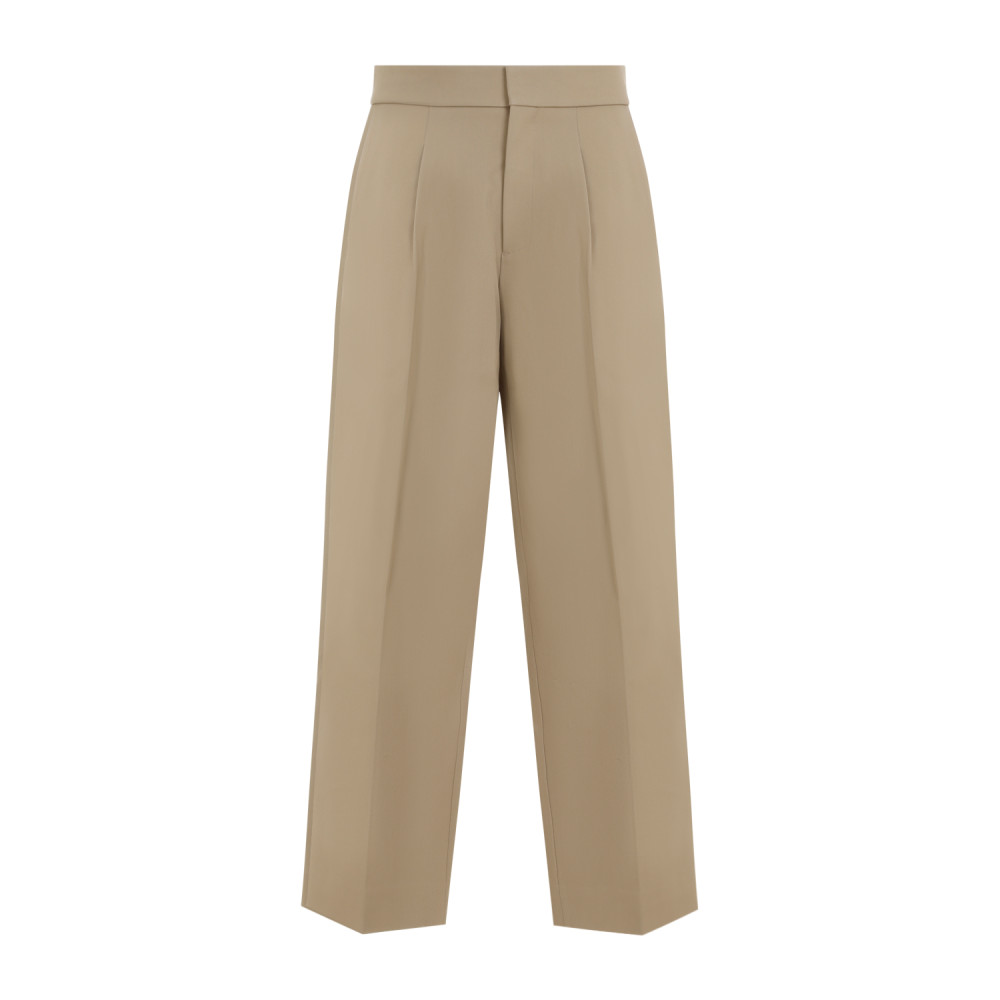 Beige Wool Trousers