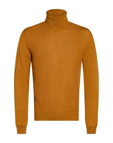 Man Turtleneck Camel Size XXL Virgin Wool, Acrylic
