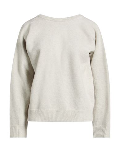 Woman Sweater Light grey Size M Wool