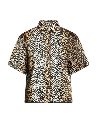 Woman Shirt Beige Size 2 Cotton, Viscose, Polyester