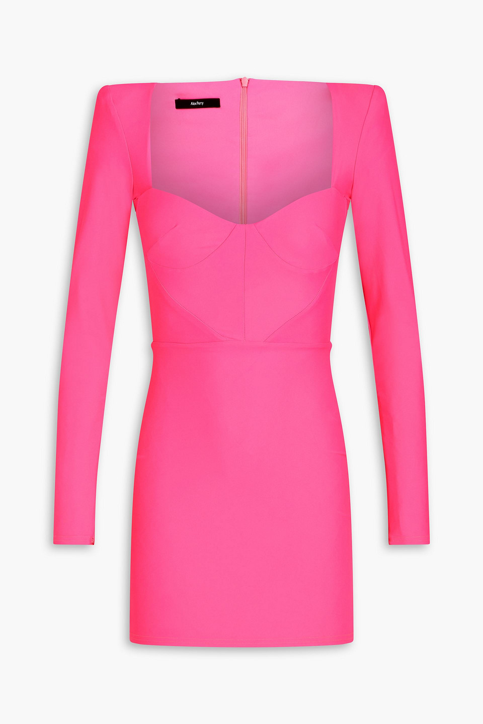Neon stretch-jersey mini dress