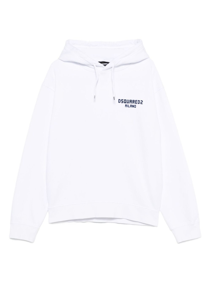 White Logo Hoodie