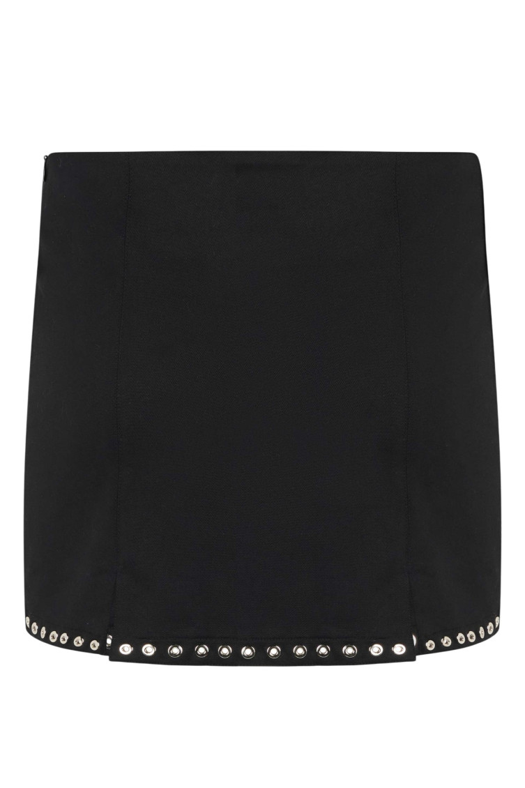 Ludovic de Saint Sernin - lisette twill mini skirt eyelet detai