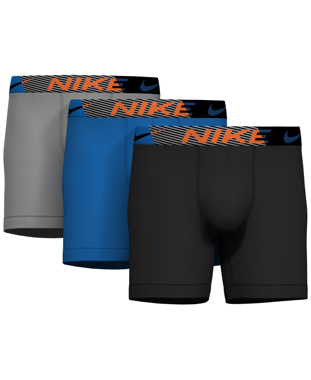 Men's 3-Pk. Dri-Fit Essential Micro Boxer Briefs - Blk Mlt Collage