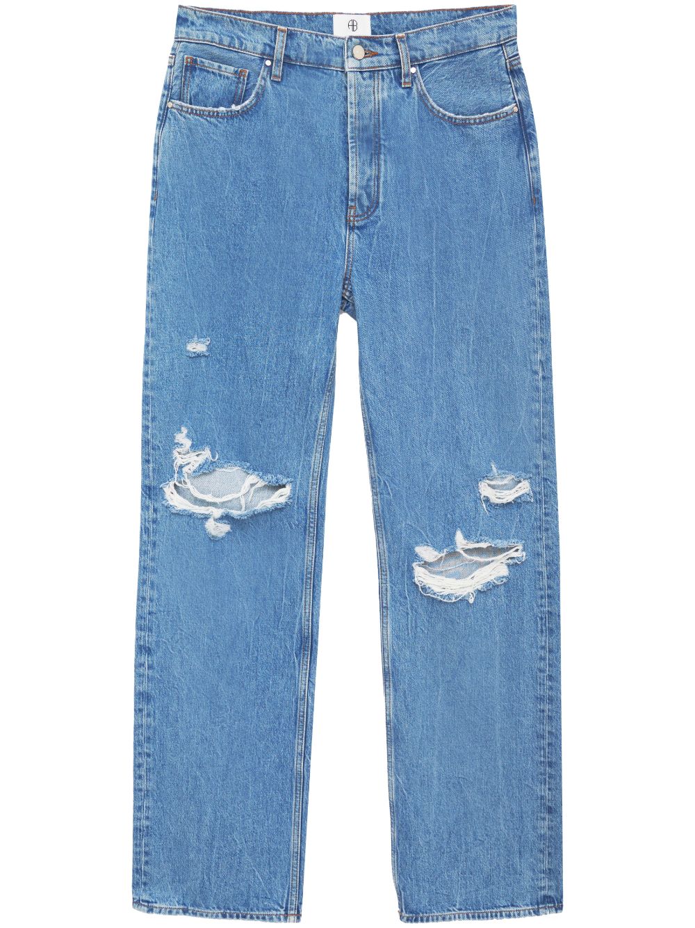 Gio high-rise straight jeans - BLUE