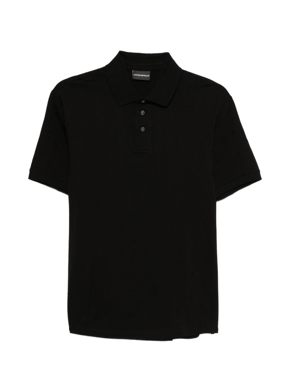 Cotton Polo Shirt — Black