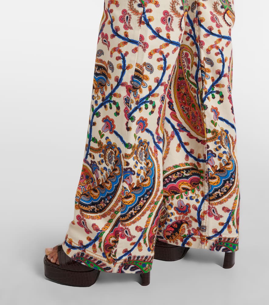 High-rise bootcut jeans