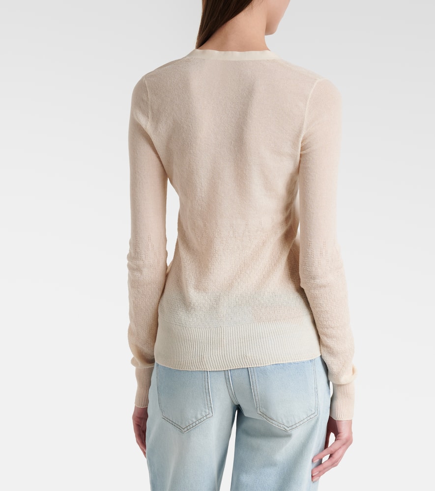 Cotton-blend cardigan