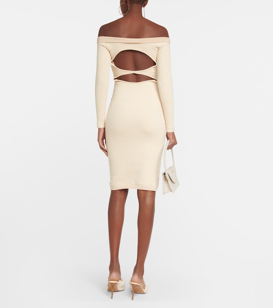 Jacquemus La Robe Pampero cotton-blend midi dress