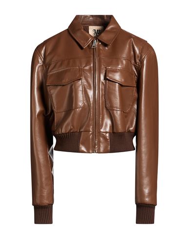 Woman Jacket Brown Size XS Polyester