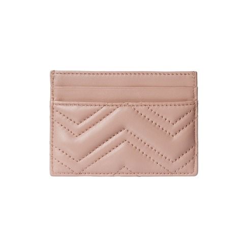 (WMNS) 26 GG Marmont Card Holder Wallet 'Pink Beige'