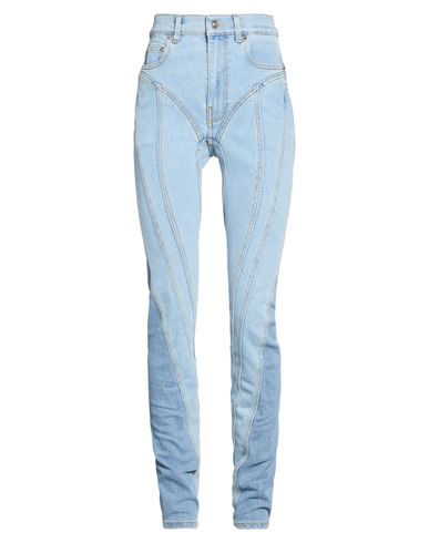 Woman Jeans Blue Size 2 Cotton, Elastane