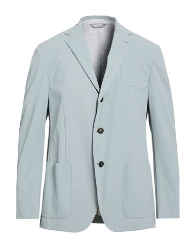 Man Blazer Grey Size 40 Polyurethane, Cotton