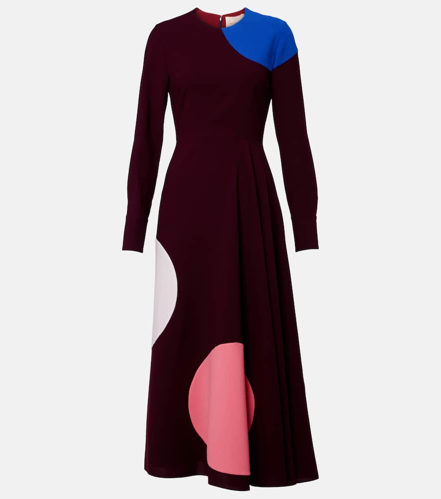 Withiel printed crêpe midi dress